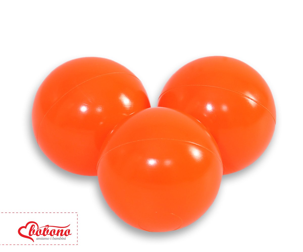 Plastikiniai kamuoliukai sausajam baseinui, 50 vnt. – oranžinė - Image 2