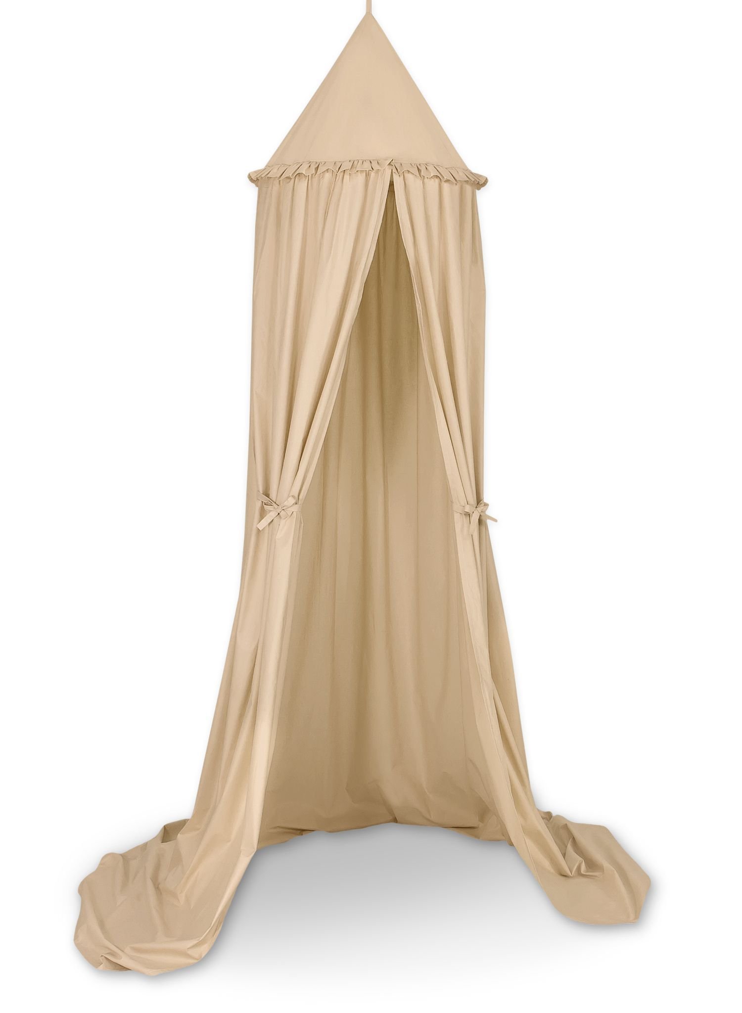 Hanging cotton canopy for children's room - beige