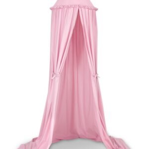 Hanging cotton canopy for children's room - pink