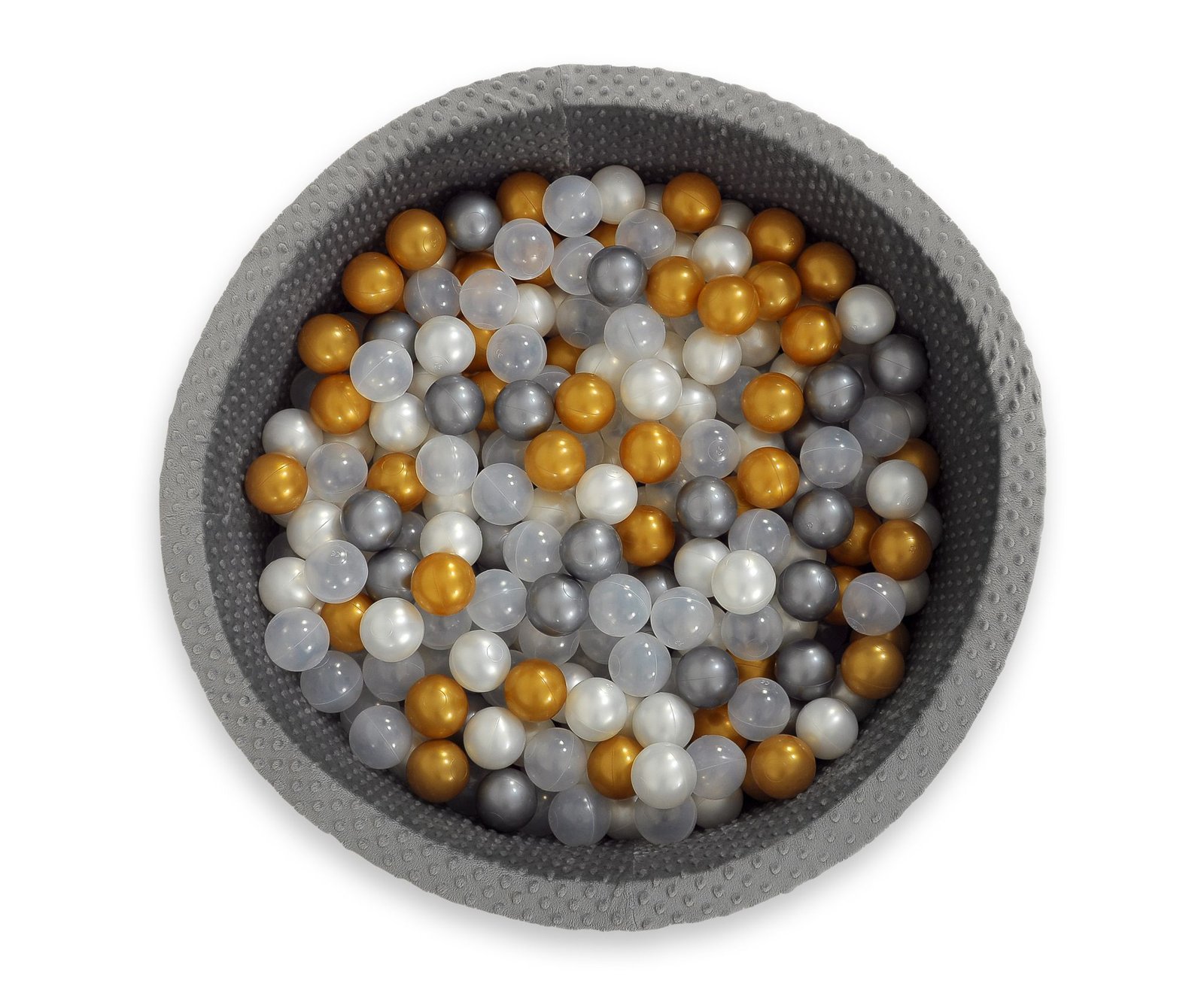 Plastikiniai kamuoliukai sausajam baseinui, 50 vnt. – perlamutro balta - Image 2