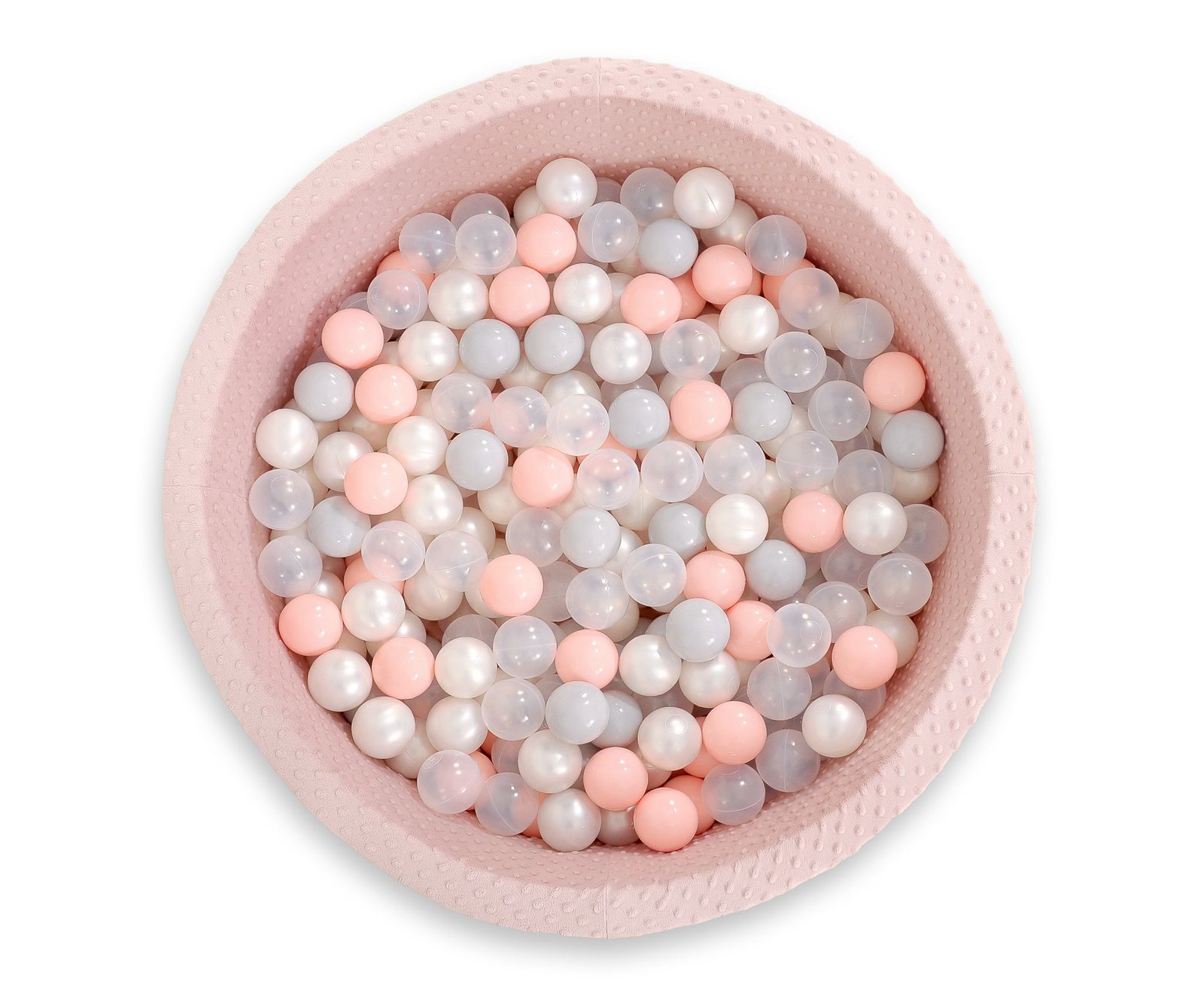 Plastikiniai kamuoliukai sausajam baseinui, 50 vnt. – perlamutro balta - Image 4