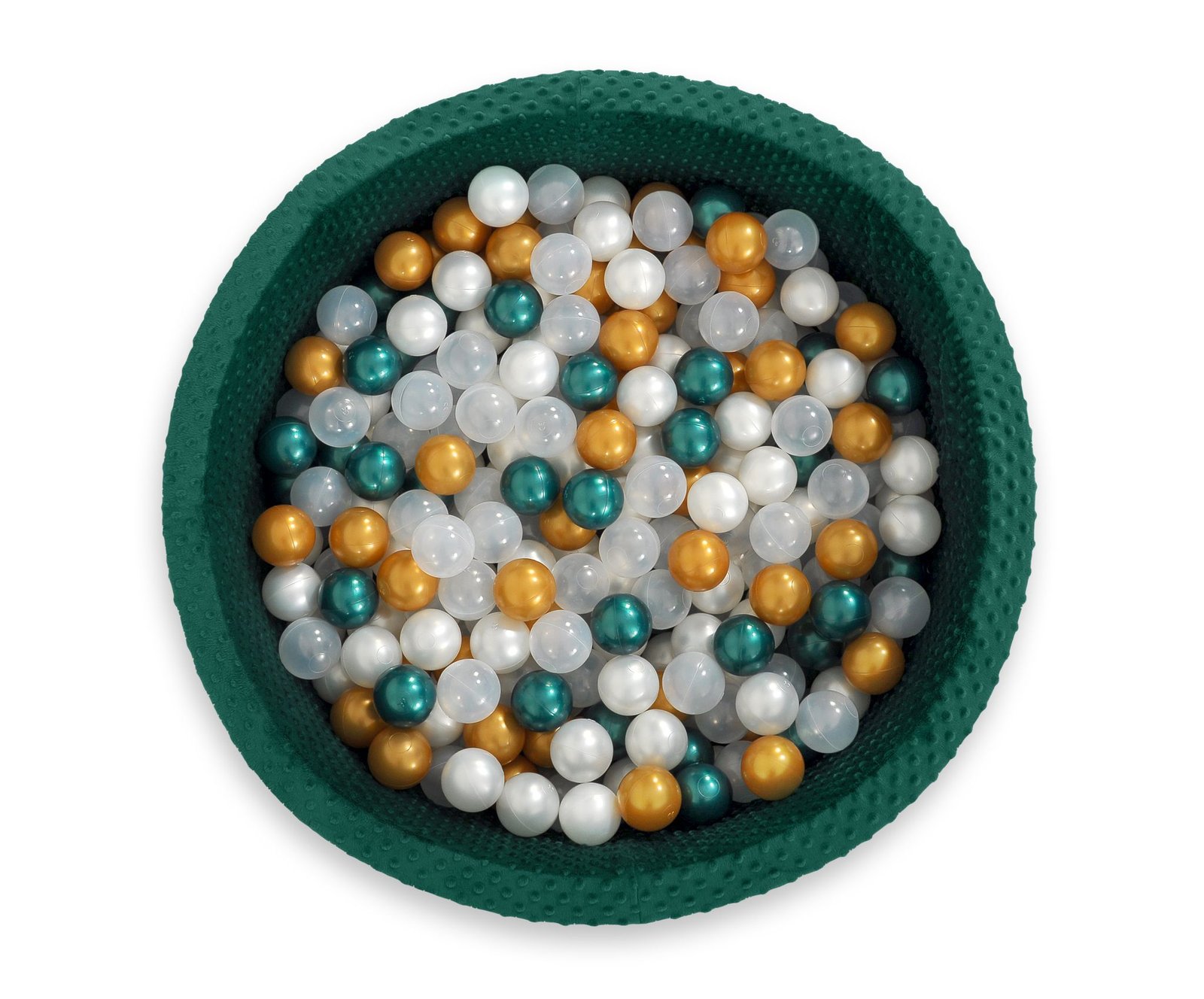 Plastikiniai kamuoliukai sausam baseinui, 50 vnt. – auksinė - Image 4