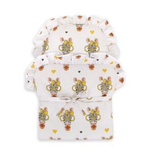 Baby doll swaddling blanket - zebra yellow