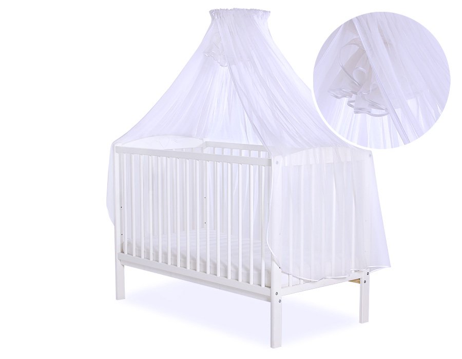 Mosquito-net made of chiffon- white