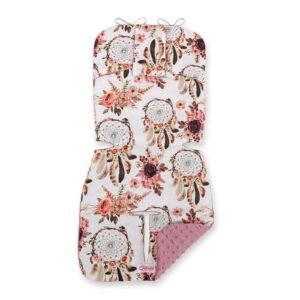 Double-sided cart insert BOBONO - flower dream catchers/pastel pink