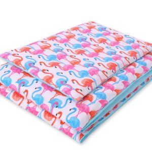 Baby cotton bedding set 2-pcs 135x100 - flamingos