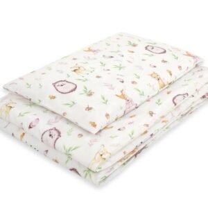 Baby cotton bedding set 2-pcs 120x90 cm- forest softness