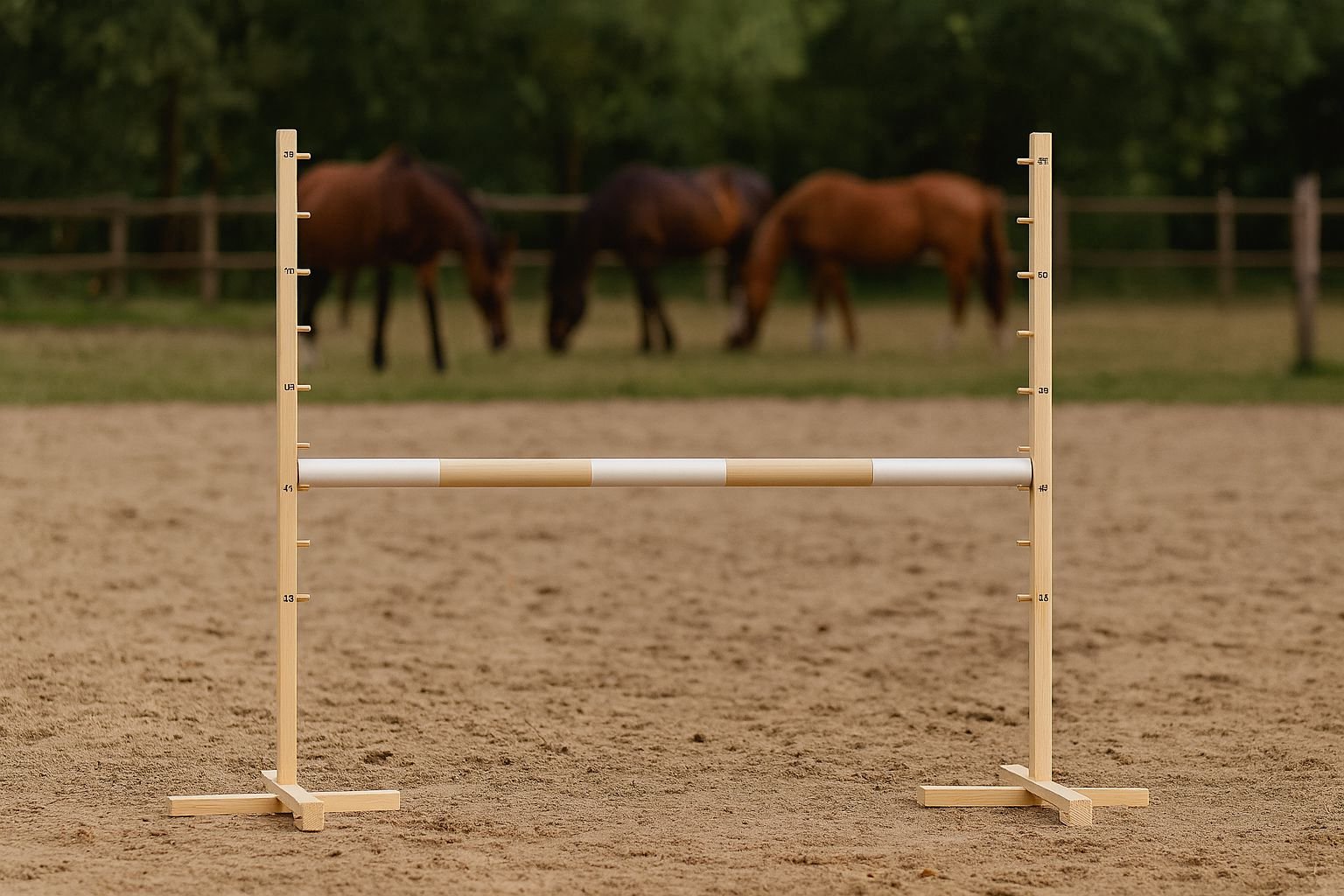 Šuolio kliūtis Hobby Horse, 120cm, smėlio spalvos kartelė - Image 4