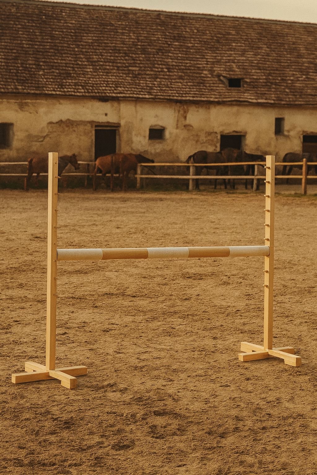 Šuolio kliūtis Hobby Horse, 120cm, smėlio spalvos kartelė - Image 5