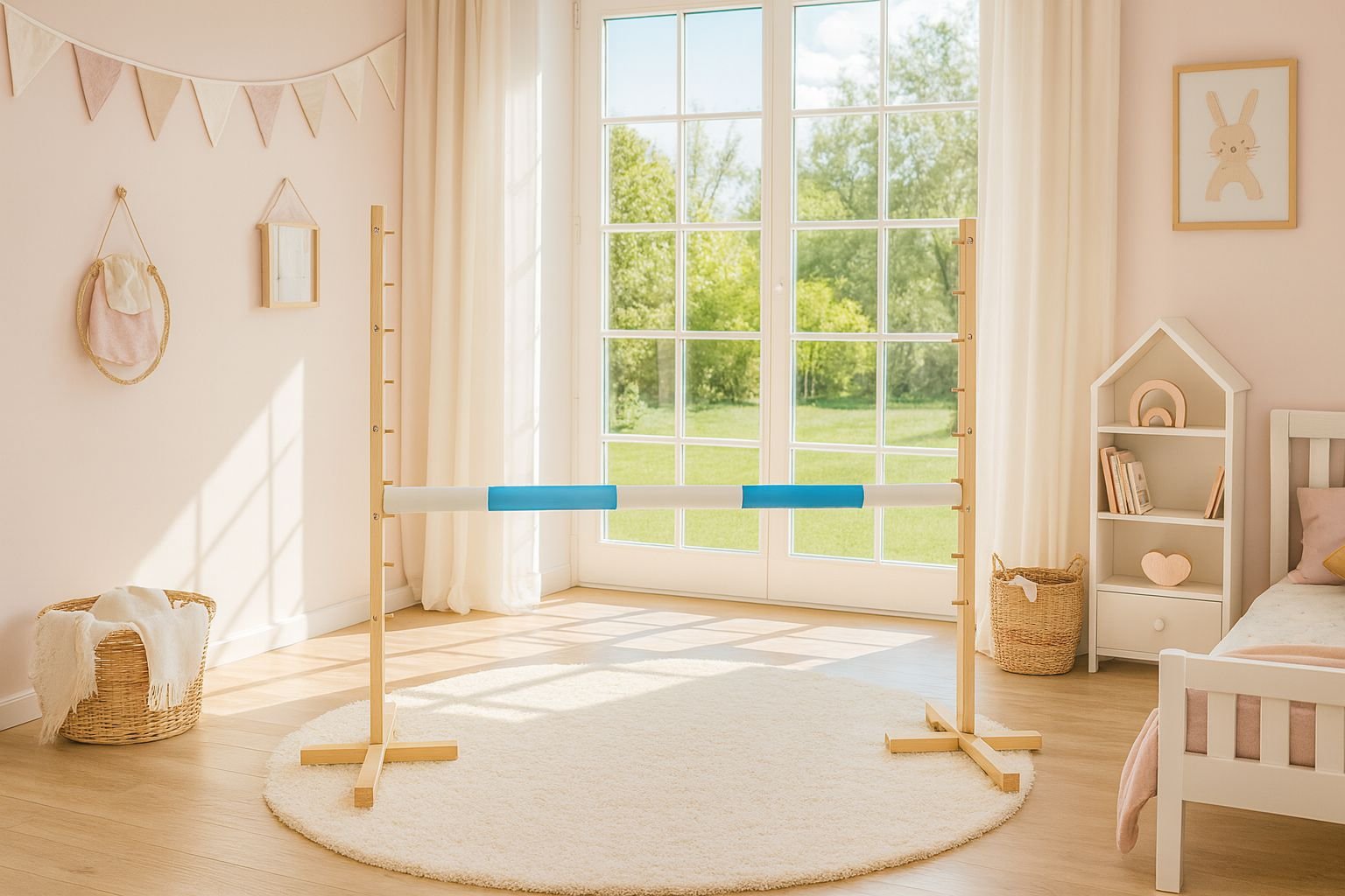 Šuolio kliūtis Hobby Horse, 120cm, šviesiai mėlyna kartelė - Image 4