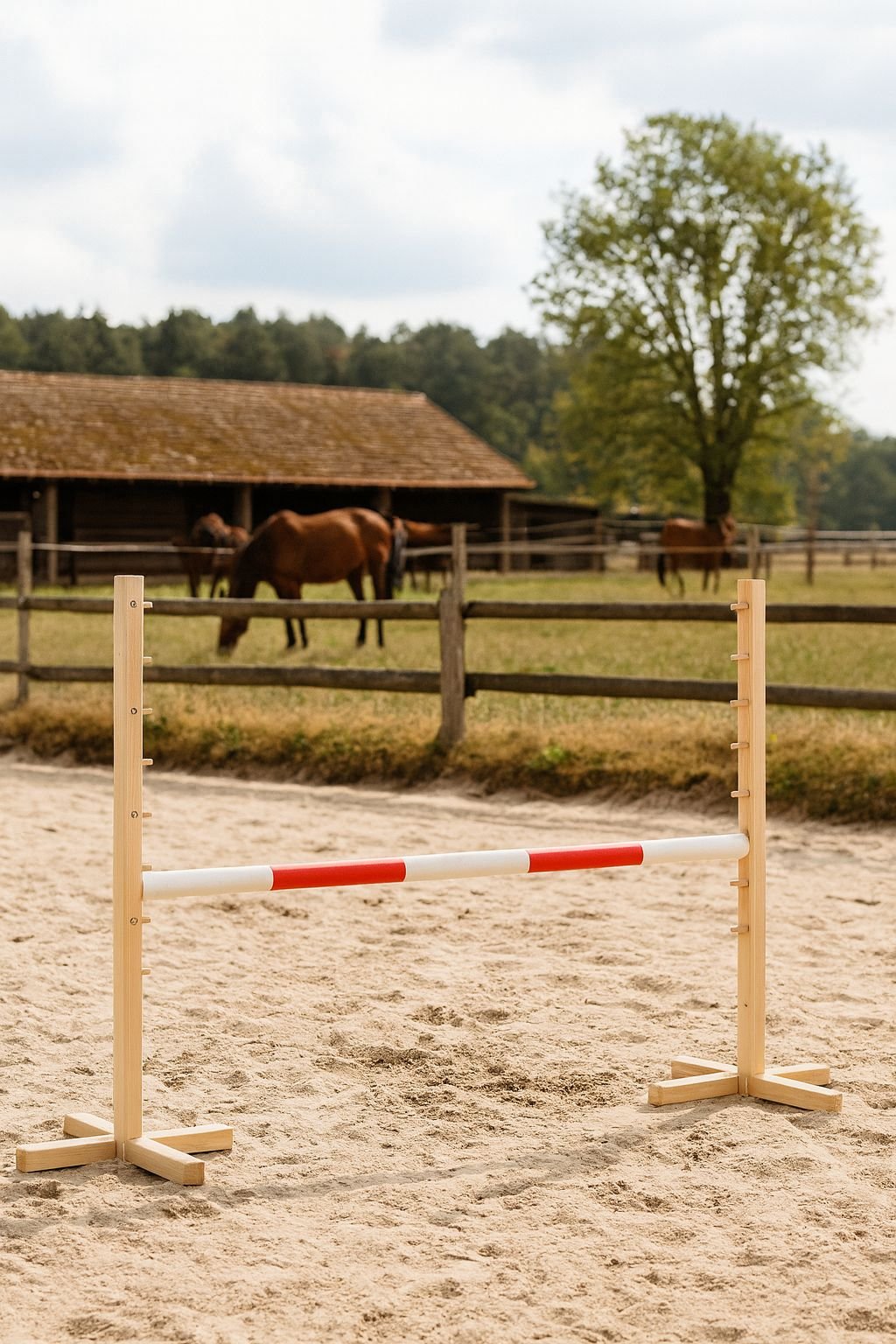 Šuolio kliūtis Hobby Horse, 120cm, raudona kartelė - Image 3
