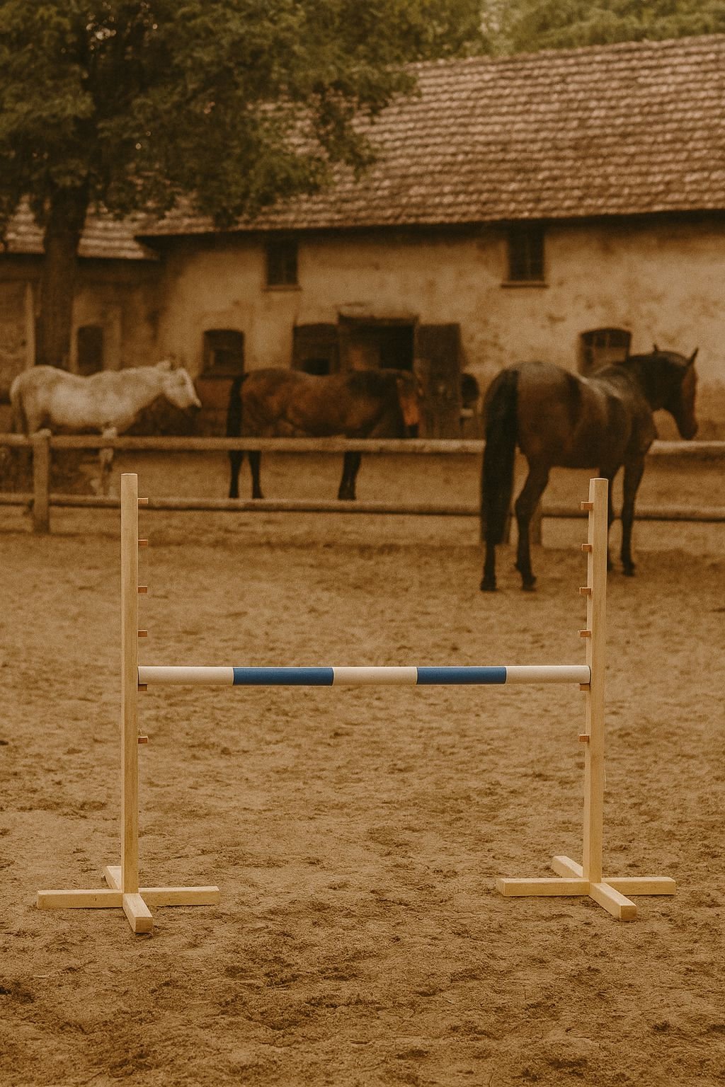 Šuolio kliūtis Hobby Horse, 120cm, mėlyna kartelė - Image 3
