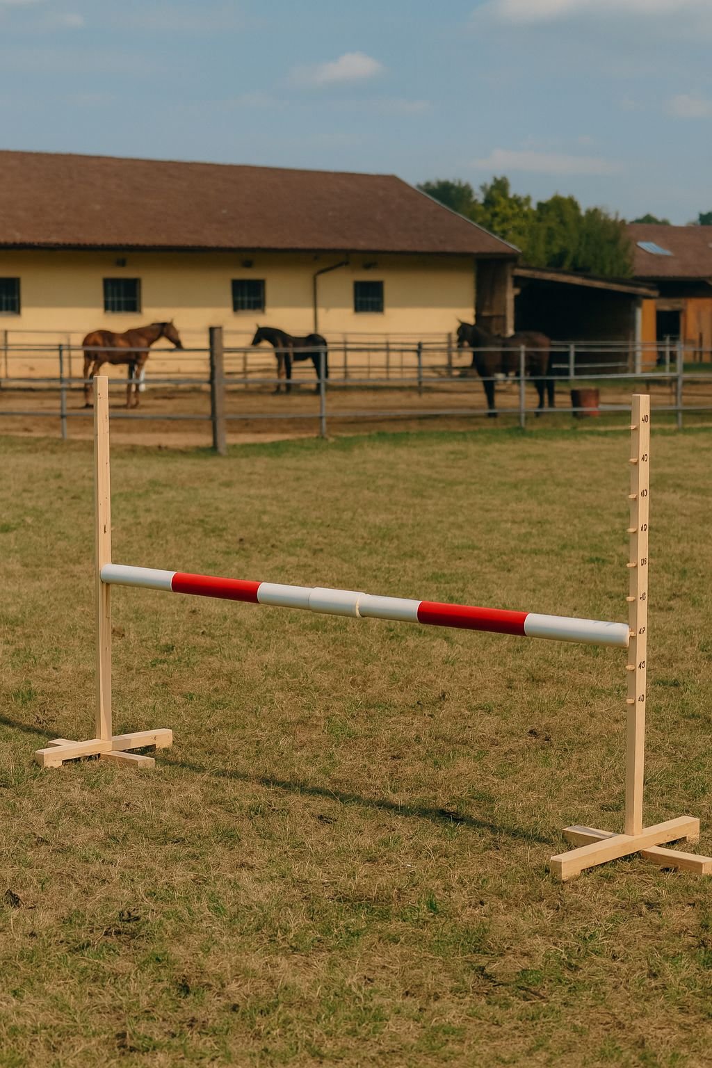 Hobby Horse šuolio kartelė, raudona, 160 cm - Image 2
