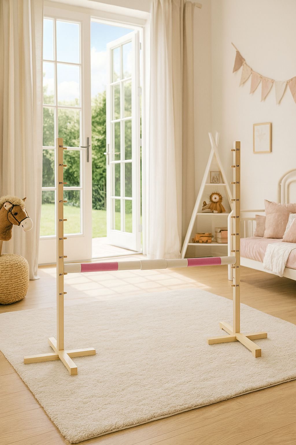 Hobby Horse šuolio kartelė, rožinė, 160 cm - Image 2