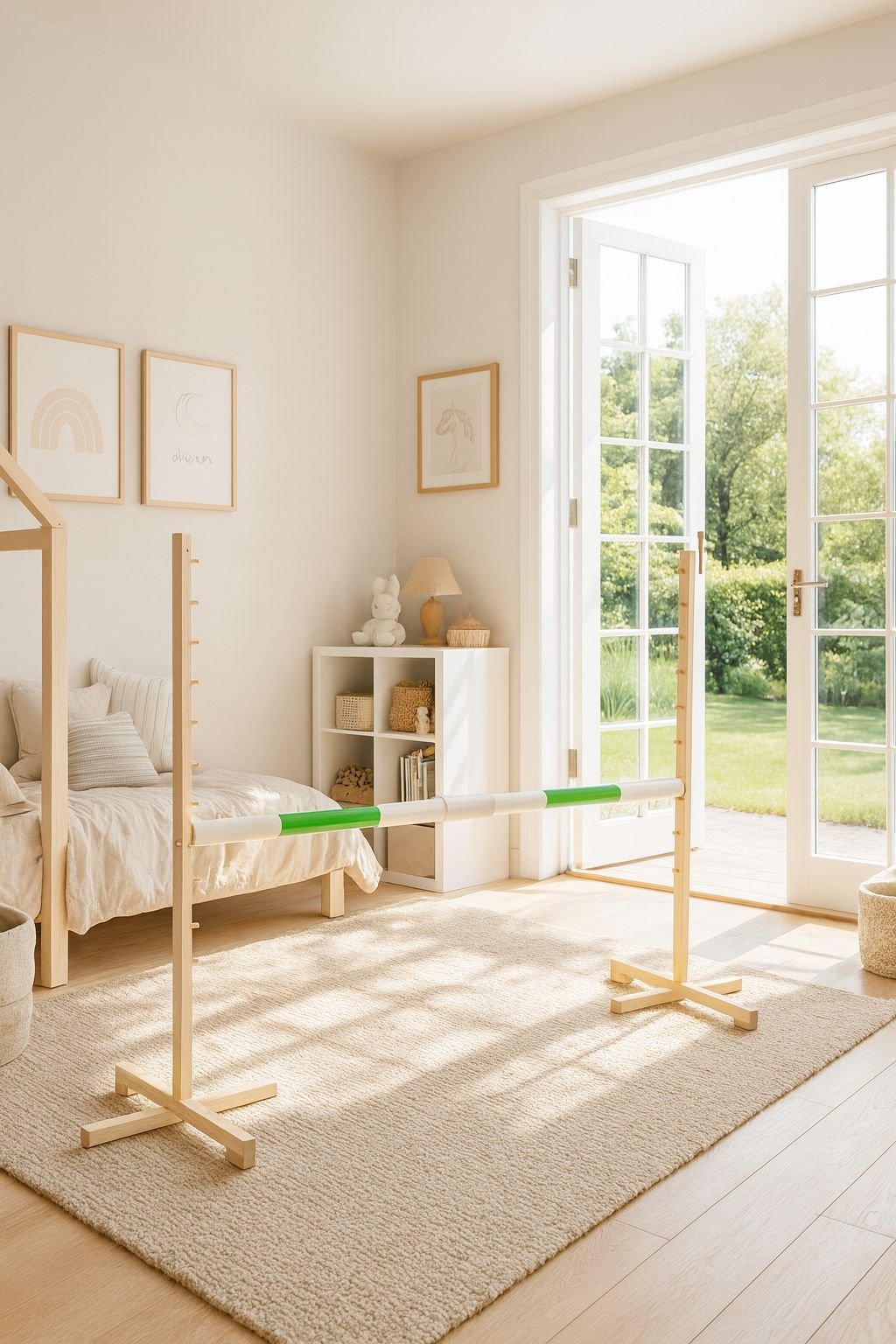 Hobby Horse šuolio kartelė, žalia, 160 cm - Image 2