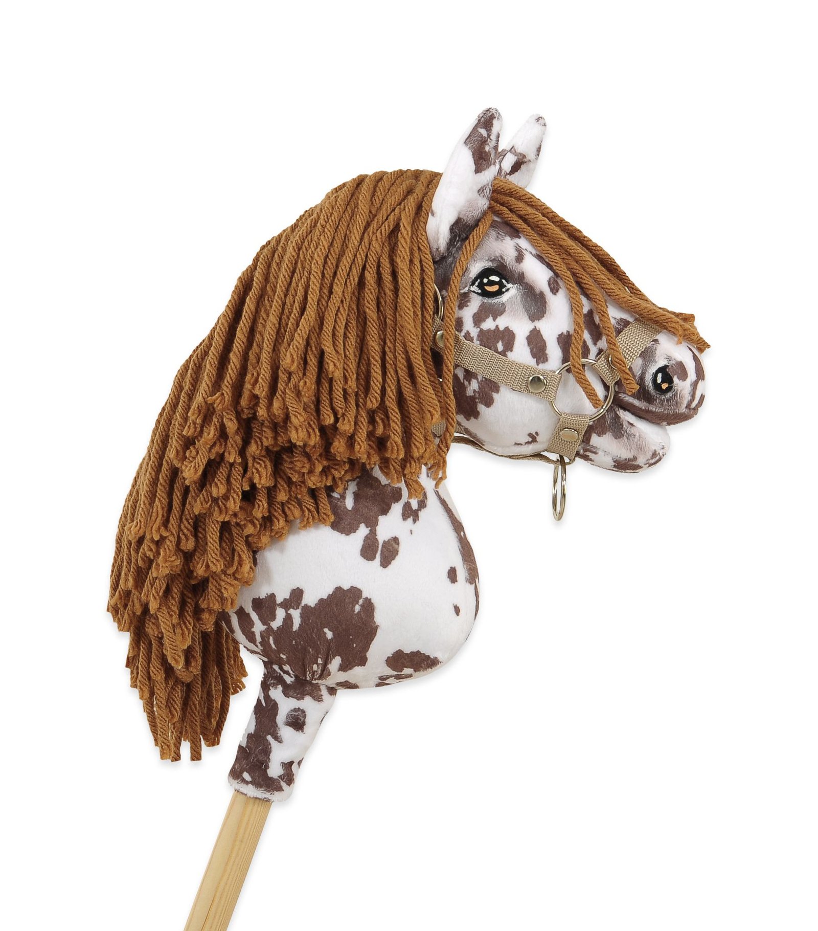 Arkliukas ant lazdos Super Hobby Horse Premium - rudas dėmėtas su rudais karčiais A4 - Image 2
