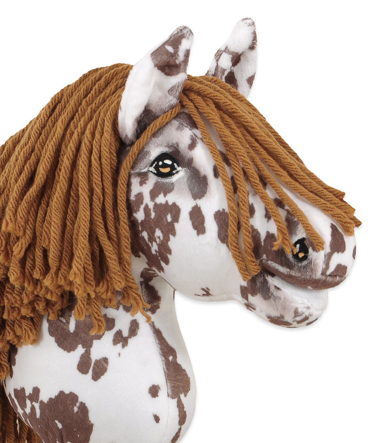 Arkliukas ant lazdos Super Hobby Horse Premium - rudas dėmėtas su rudais karčiais A4 - Image 4