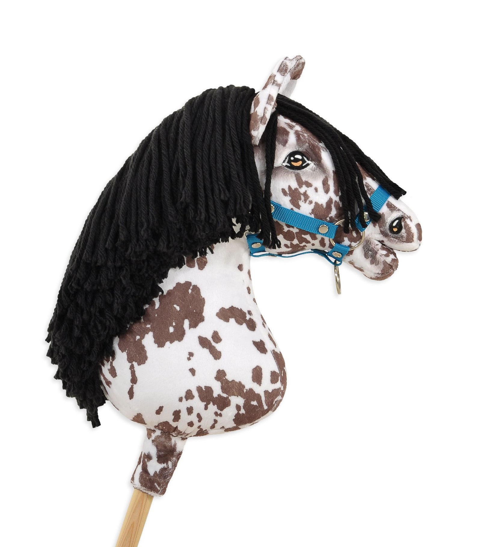 Arkliukas ant lazdos Super Hobby Horse Premium - rudas dėmėtas arklys su juodais karčiais A3 - Image 2