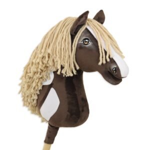 Arkliukas ant lazdos Super Hobby Horse Premium - western IV tamsiai bėras arklys A3