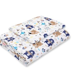 Bedding set 2-pcs 75x100cm NEWBORN- navy blue bears