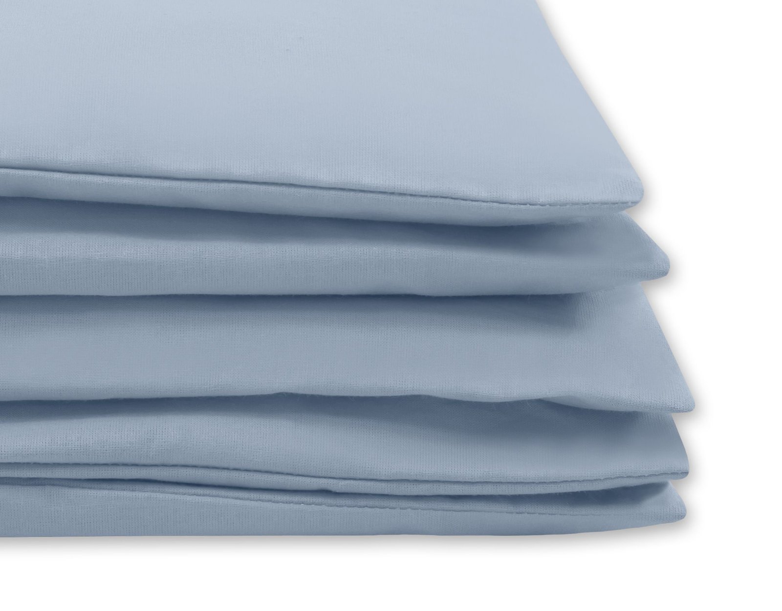 Medvilninis vaikiškas patalynės komplektas, 2 dalys: pagalvės užvalkalas 60x40 cm ir antklodės užvalkalas 135x100 cm – pastelinis mėlynas - Image 3
