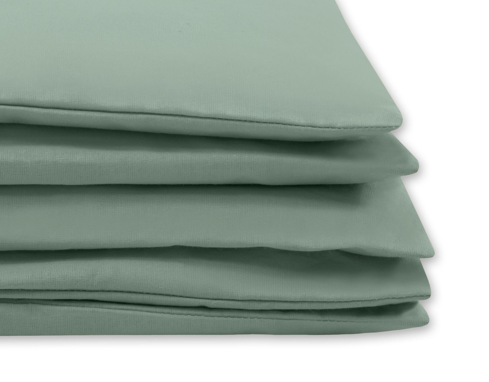 Medvilninis vaikiškas patalynės komplektas, 2 dalys: pagalvės užvalkalas 60x40 cm ir antklodės užvalkalas 135x100 cm – pastelinis žalias - Image 3