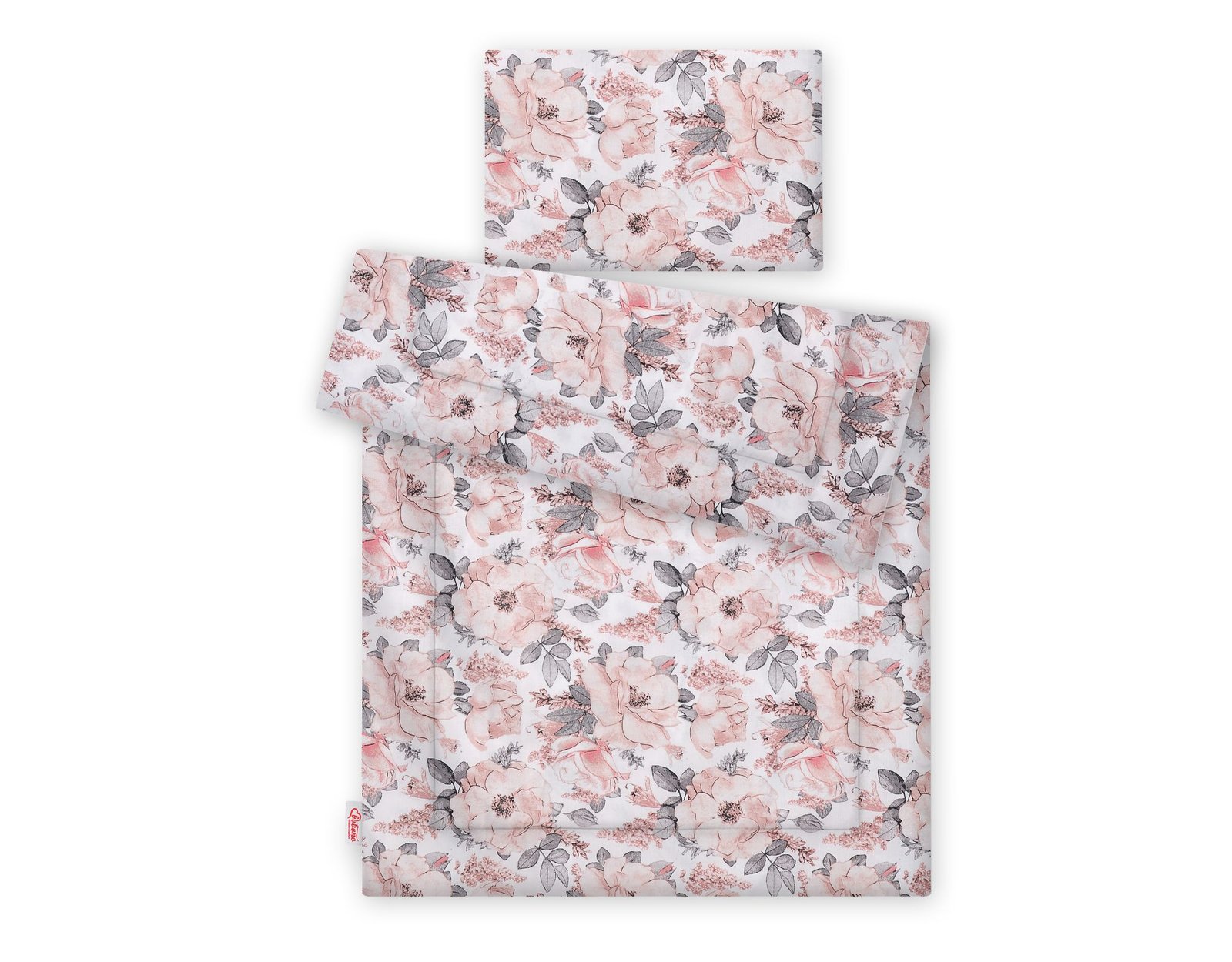 Patalynės komplektas, 2 dalių, su užpildu, 135x100 cm - sepijos rožės - Image 3