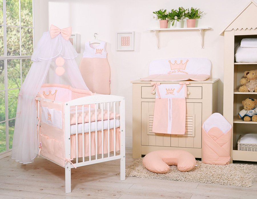 Lovytės organizeris – „Little Prince/Princess“ pudros rožinės spalvos - Image 2