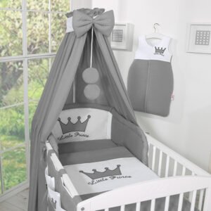 Baldakimas iš audinio – „Little Prince/Princess“ antracitinis