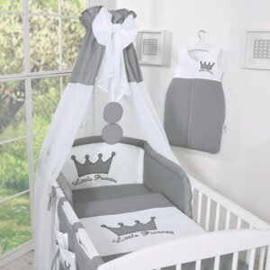 Baldakimas iš šifono – „Little Prince/Princess“ antracitinis