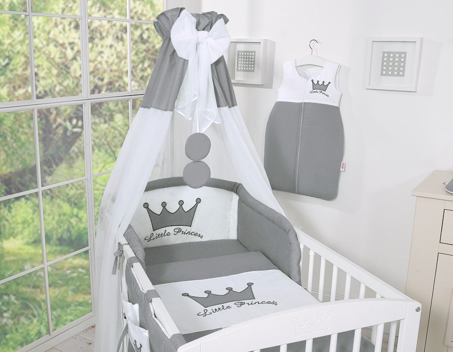 Baldakimas iš šifono – „Little Prince/Princess“ antracitinis