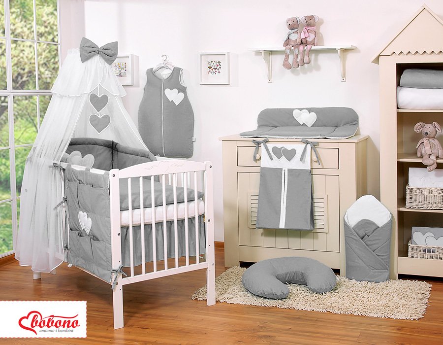 Uodų tinklas iš šifono – Kabančios širdelės, antracito - Image 5
