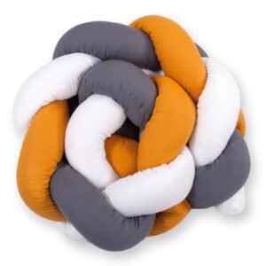 Knot bumper- white-honey yellow-anthracite