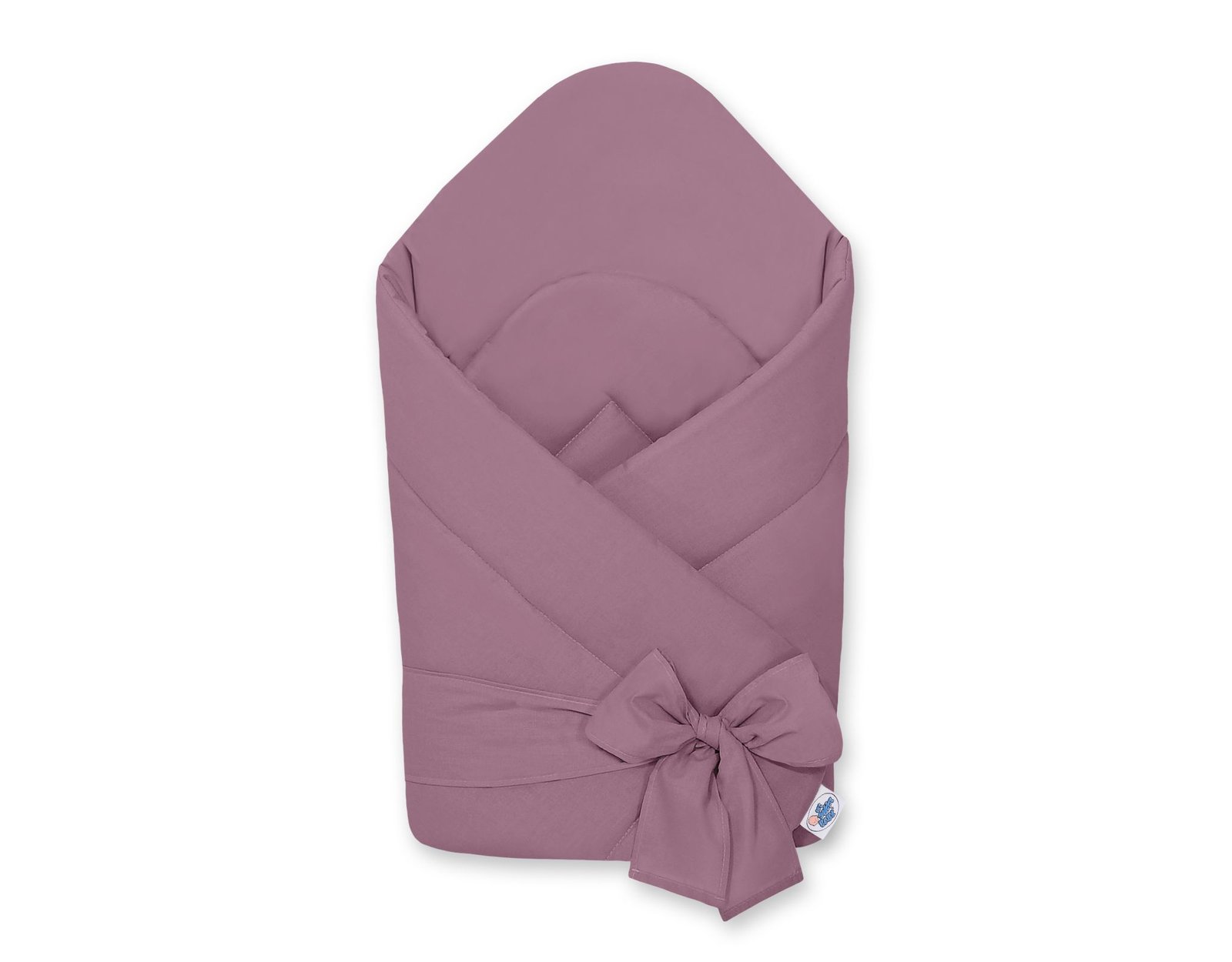 Baby nest with stiffening with bow - pastel violet