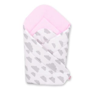Baby nest - clouds gray/pink