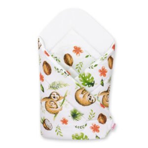 Baby nest - sloths  beige/white