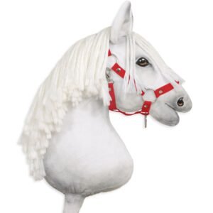 The adjustable halter for Hobby Horse A3 - red