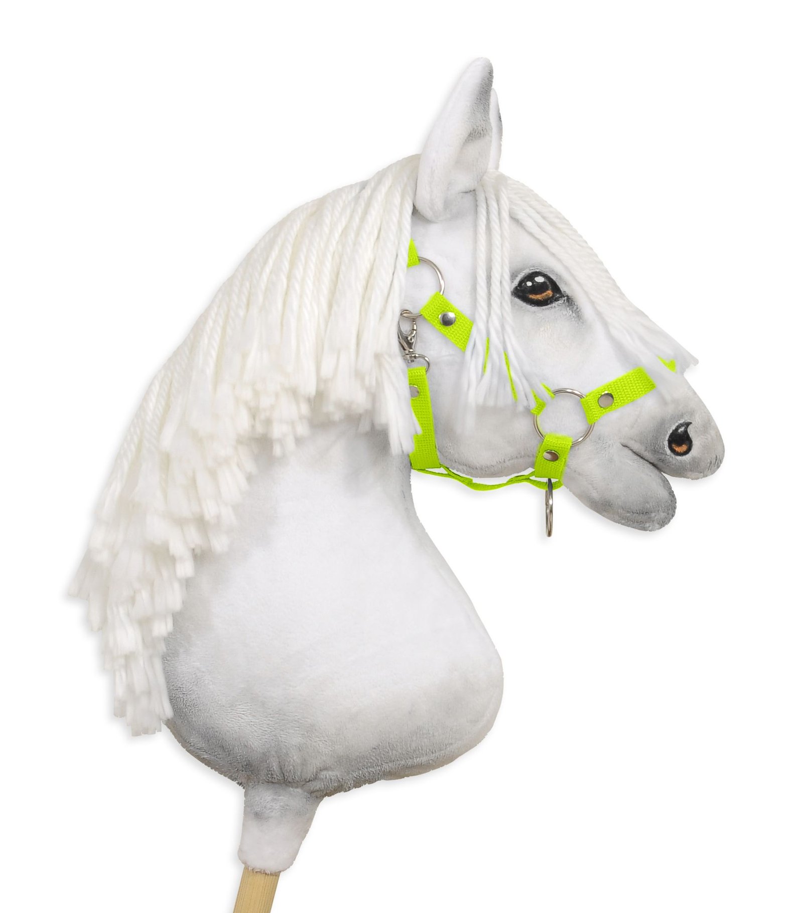 Reguliuojamas apynasris Hobby Horse žirgeliui A3 - neoninė žalia