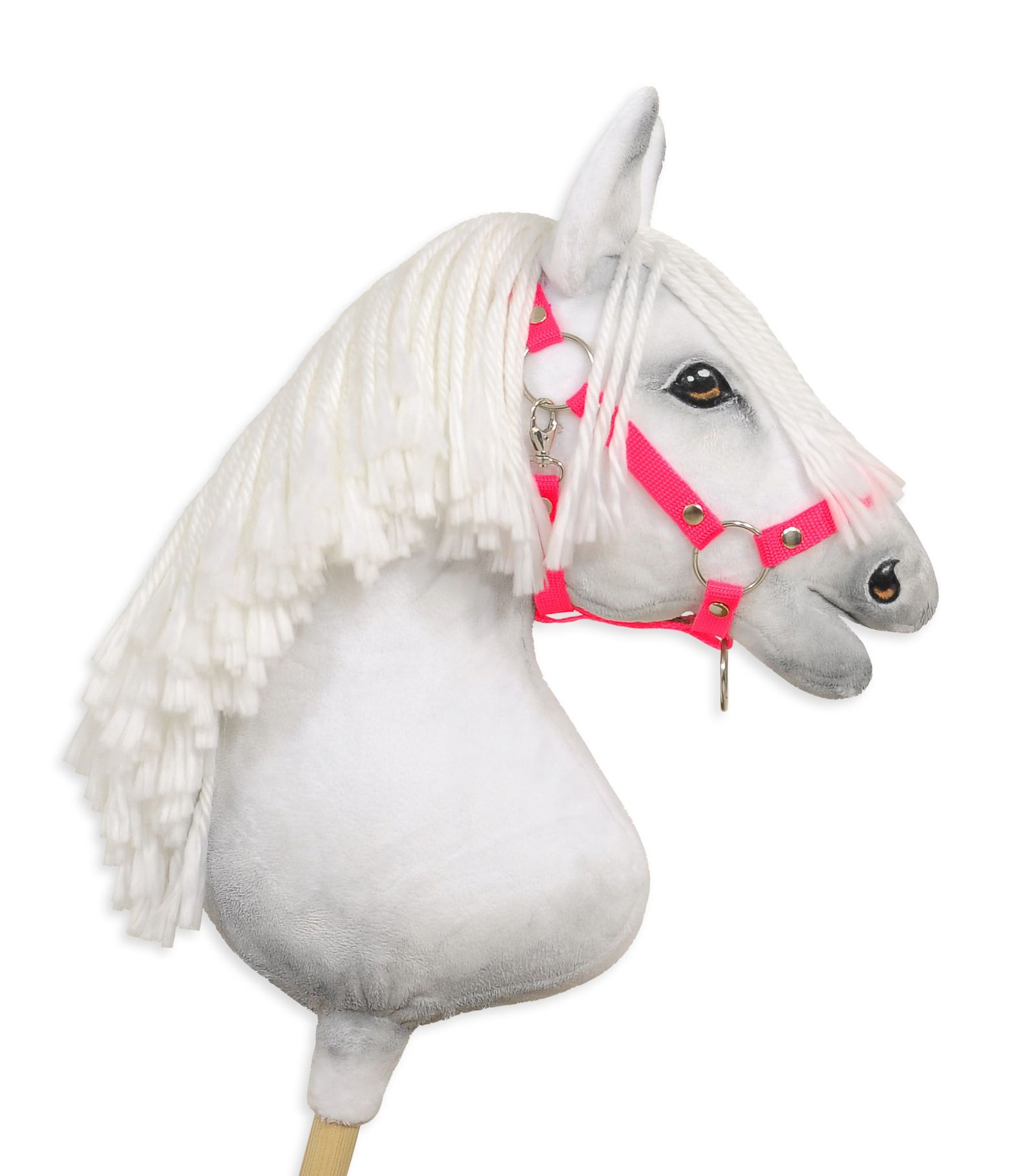 Reguliuojamas apynasris Hobby Horse žirgeliui A3 - neoninė rožinė