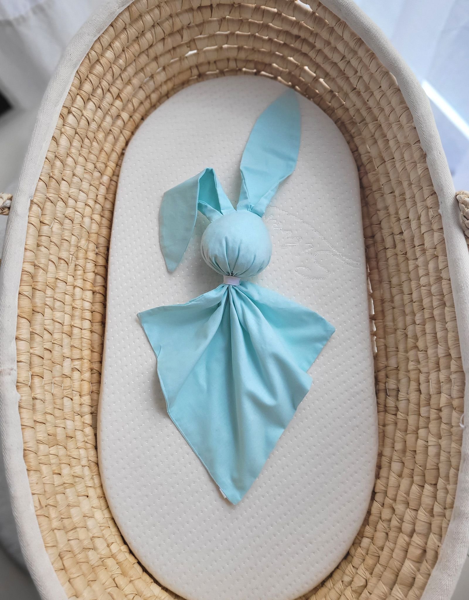 DOUDOU minkšta, jauki medvilninė kiškučio antklodėlė - Mėtinė - Image 2