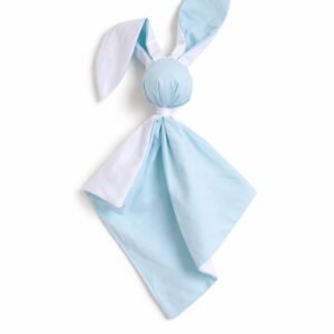 DOUDOU minkšta, jauki medvilninė kiškučio antklodėlė - Mėtinė/ balta
