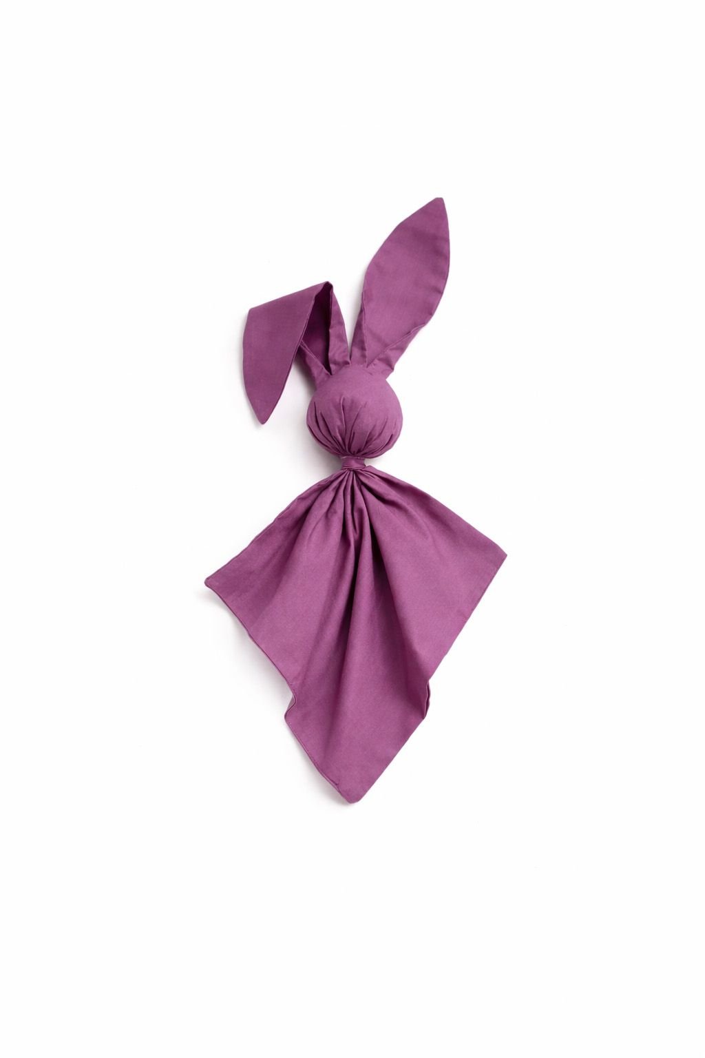 DOUDOU minkšta, jauki medvilninė kiškučio antklodėlė - Pastelinė violetinė