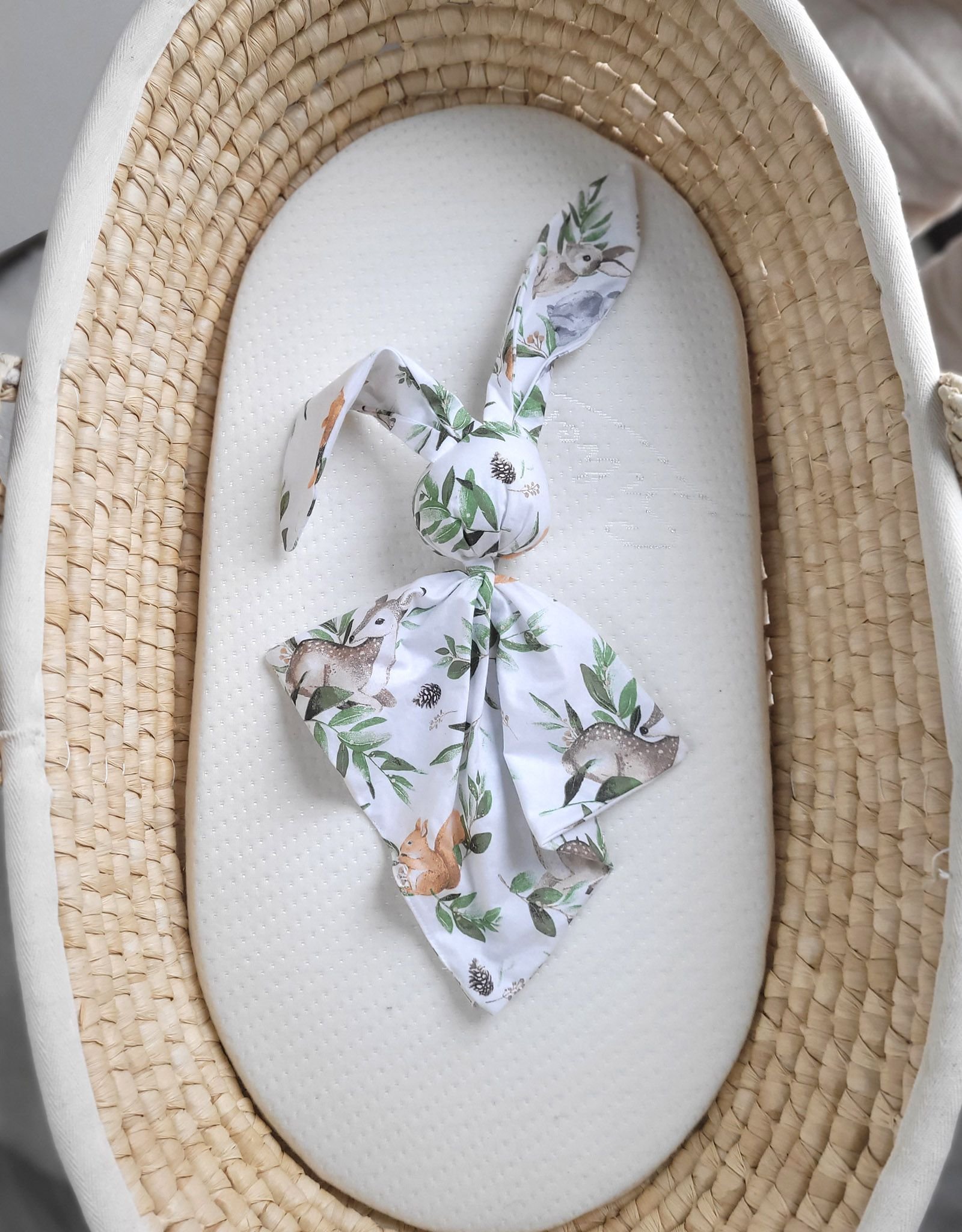 DOUDOU minkšta, jauki medvilninė kiškučio antklodėlė - Miško žalia - Image 2