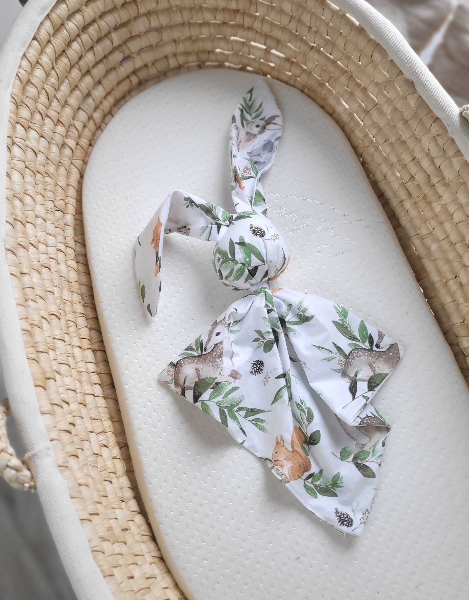 DOUDOU minkšta, jauki medvilninė kiškučio antklodėlė - Miško žalia - Image 3