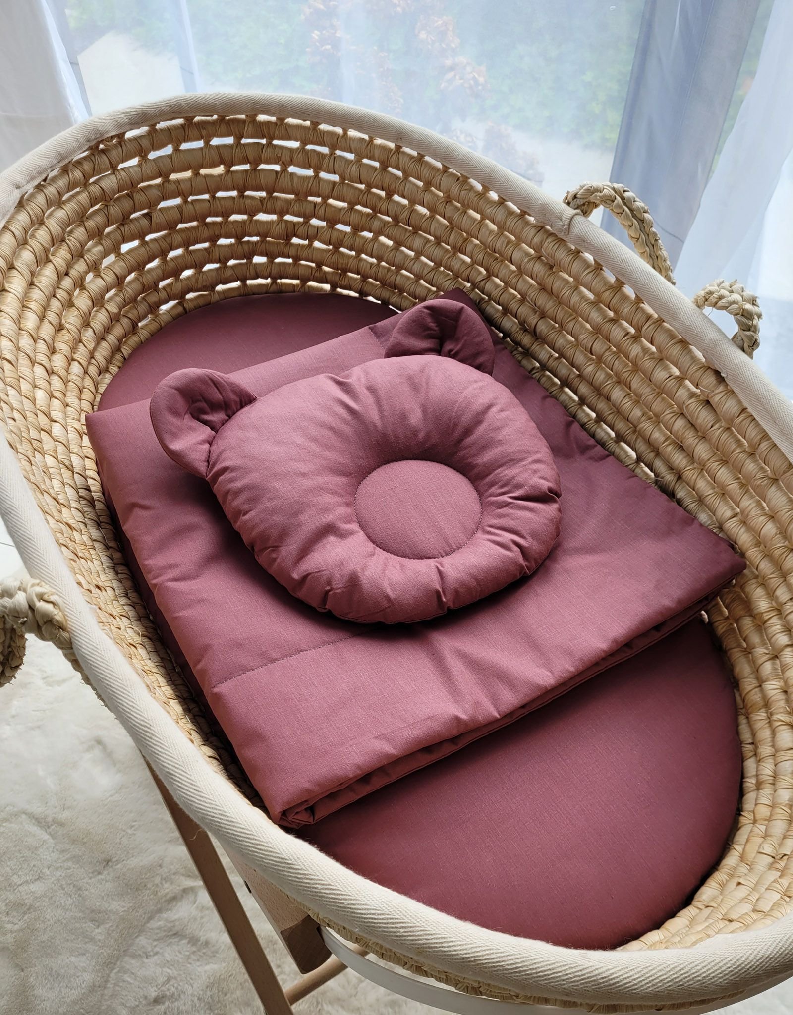 Antklodė su pagalvėle – 2 dalių komplektas – pastelinė violetinė - Image 6