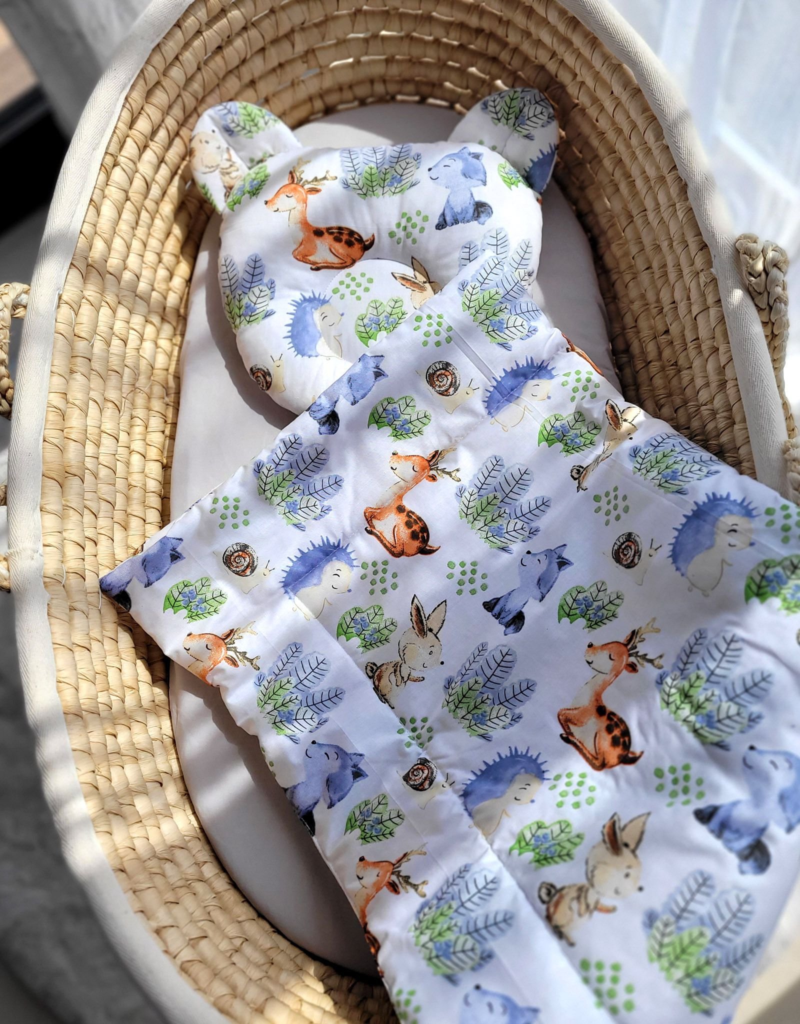 Antklodė su pagalvėle Teddy – 2 dalių komplektas – miško nuotykiai - Image 5