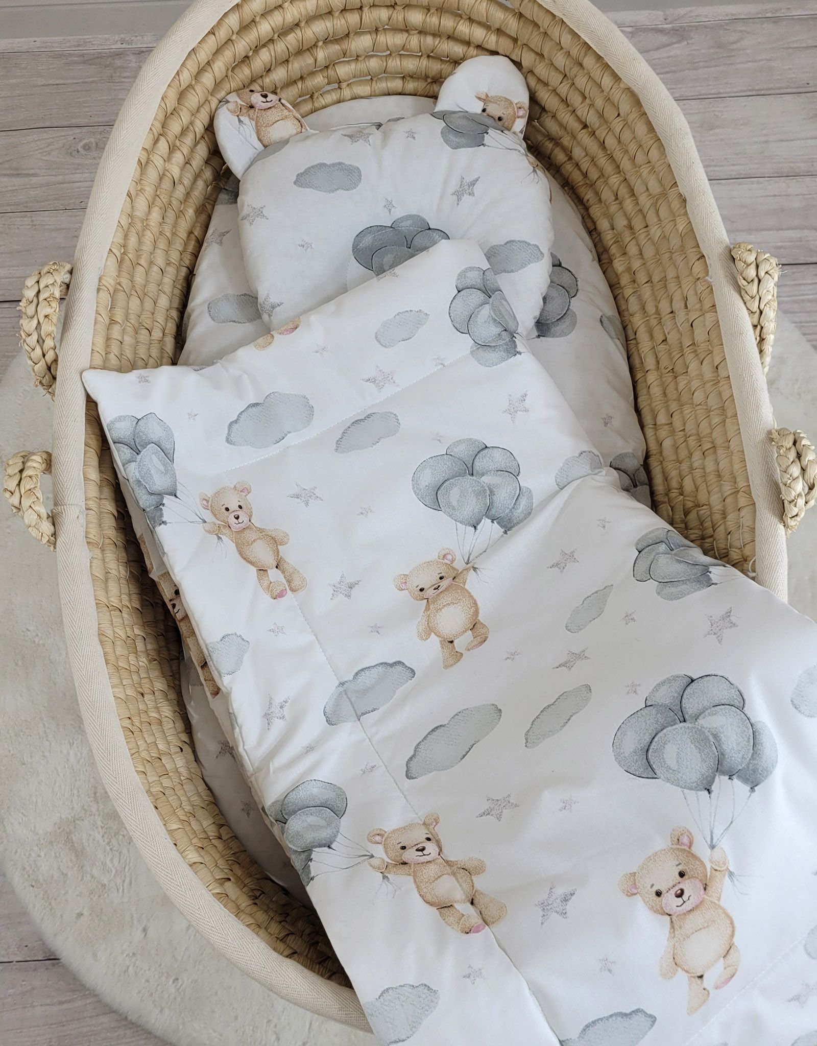 Antklodė su pagalvėle Teddy – 2 dalių komplektas – meškiukas - Image 3