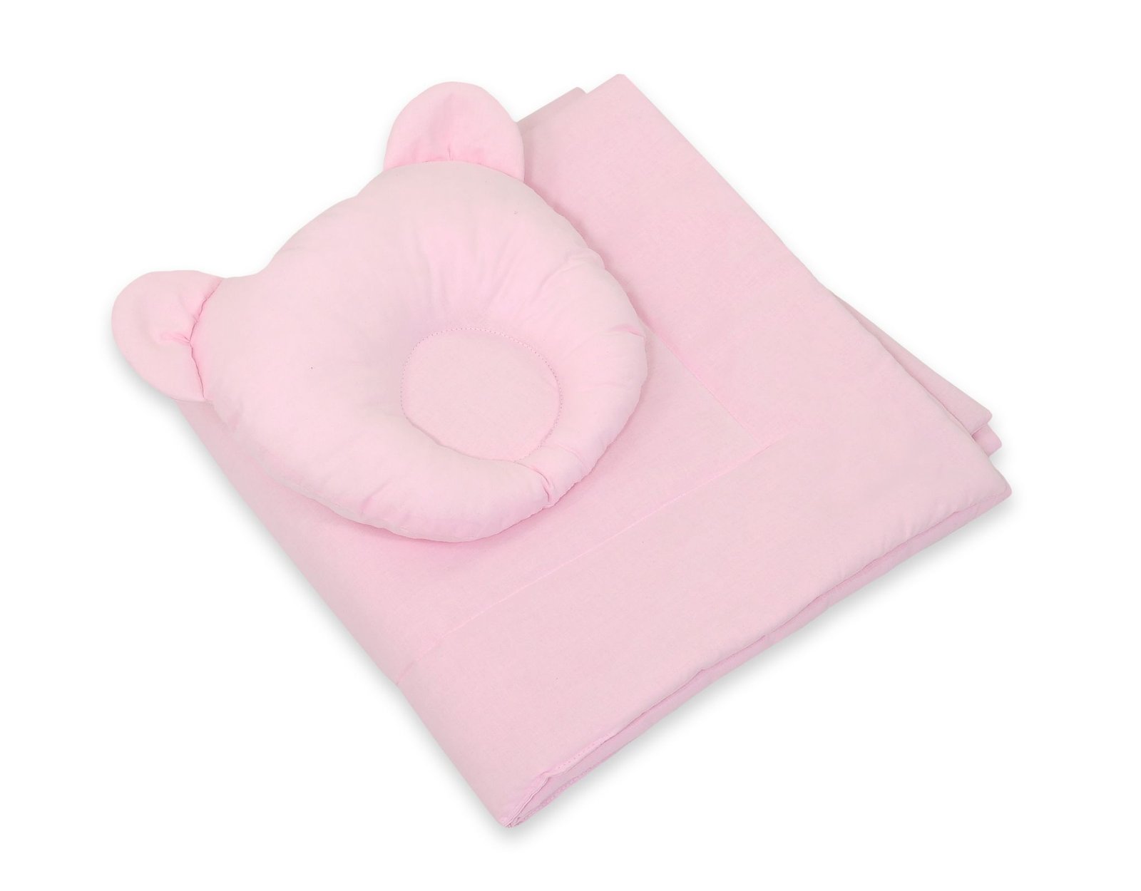 Antklodė su pagalvėle – 2 dalių komplektas – rožinė - Image 3