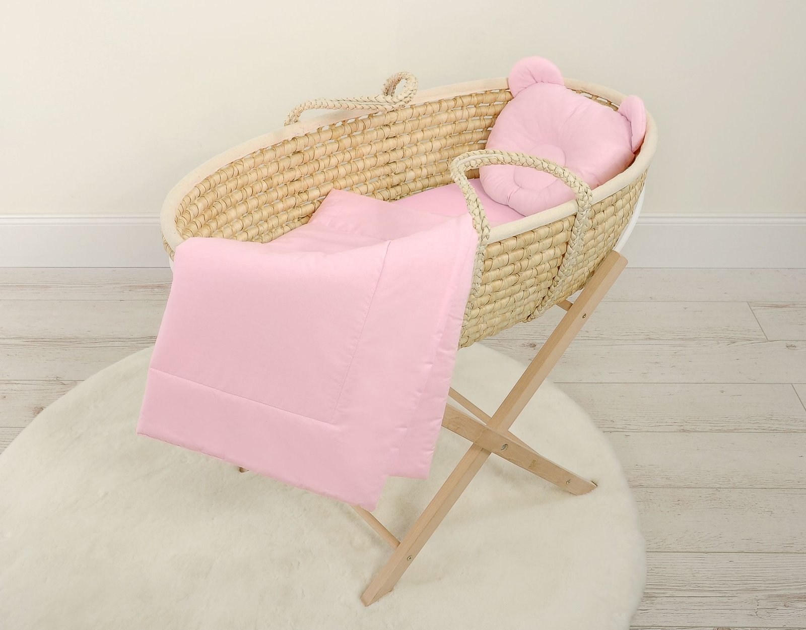 Antklodė su pagalvėle – 2 dalių komplektas – rožinė - Image 7