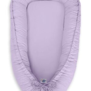 Kūdikio lizdas dvipusis Premium Cocoon naujagimiams MY SWEET BABY - alyvinė